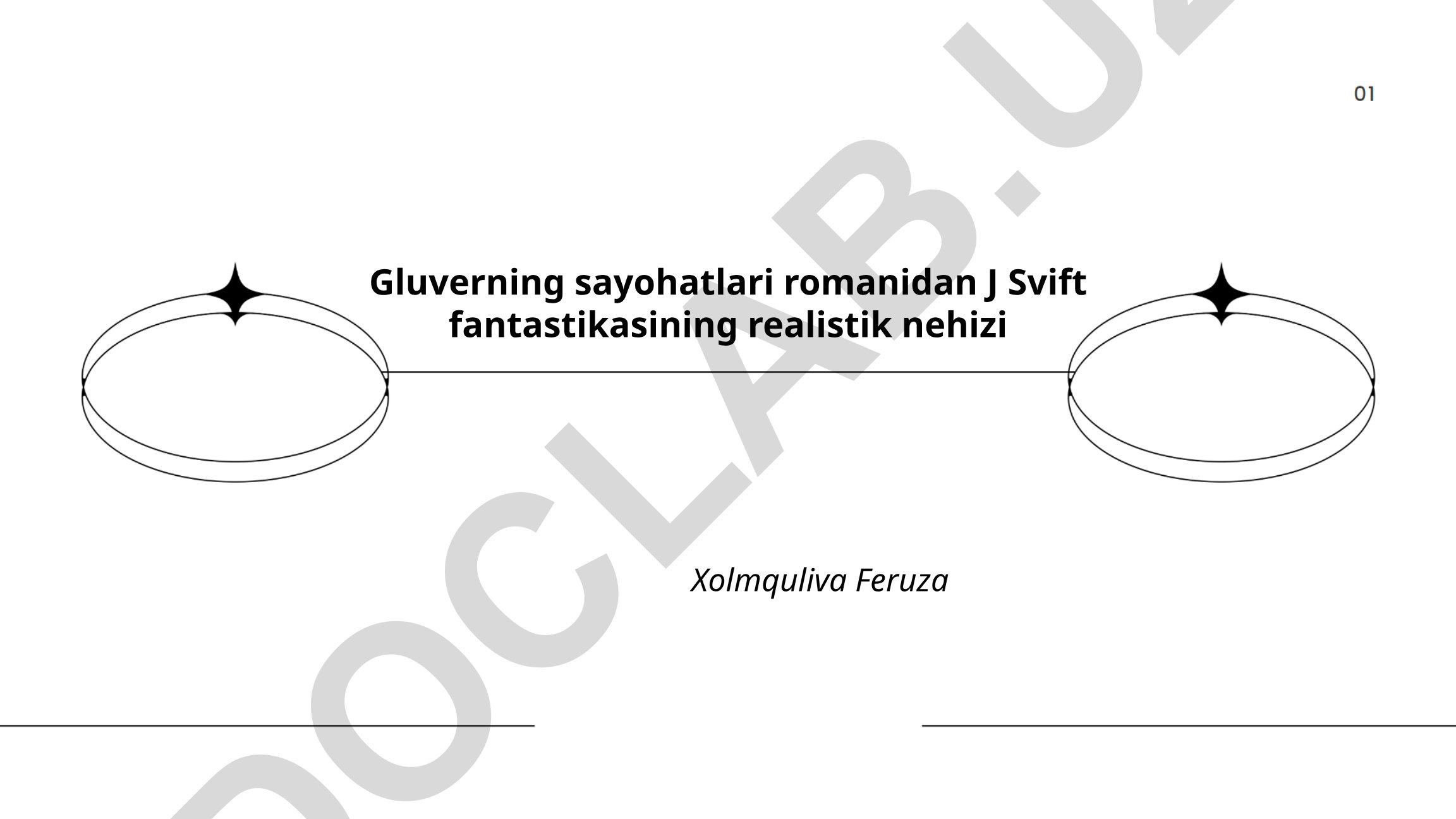 Gluverning sayohatlari romanidan J Svift fantastikasining realistik nehizi