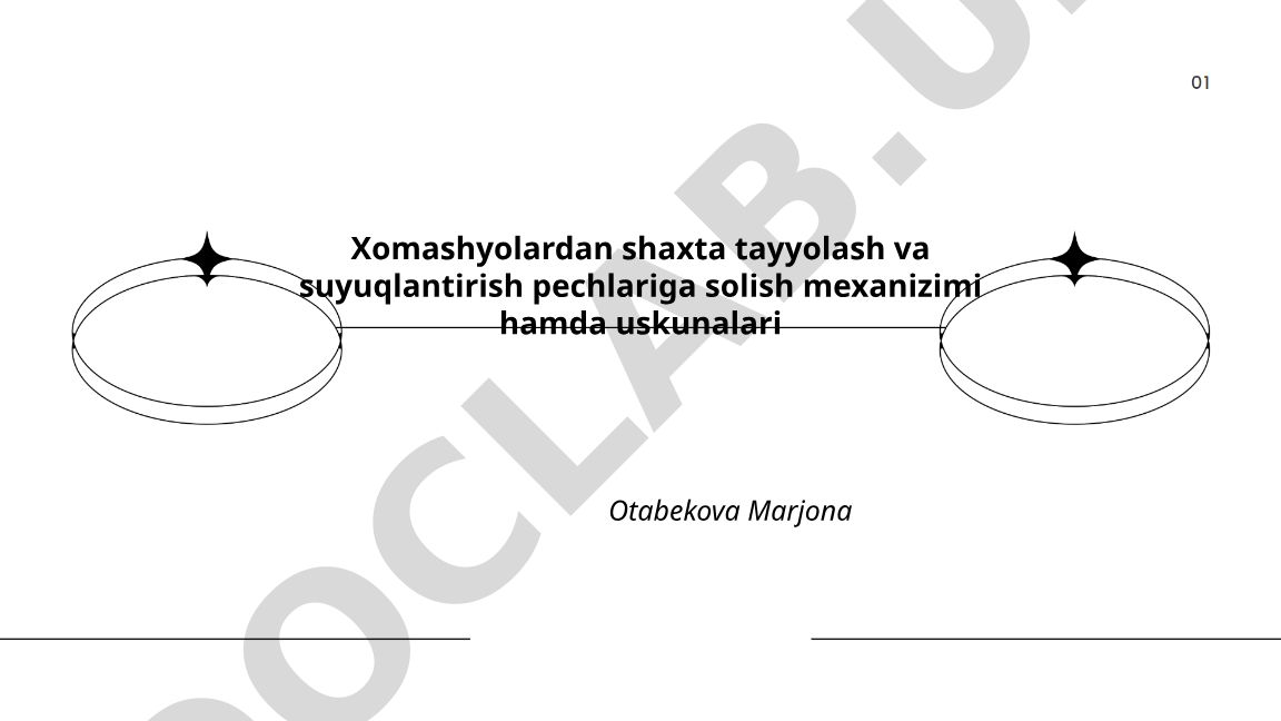 Xomashyolardan shaxta tayyorlash va suyuqlantirish pechlariga solish mexanizimi hamda uskunalari