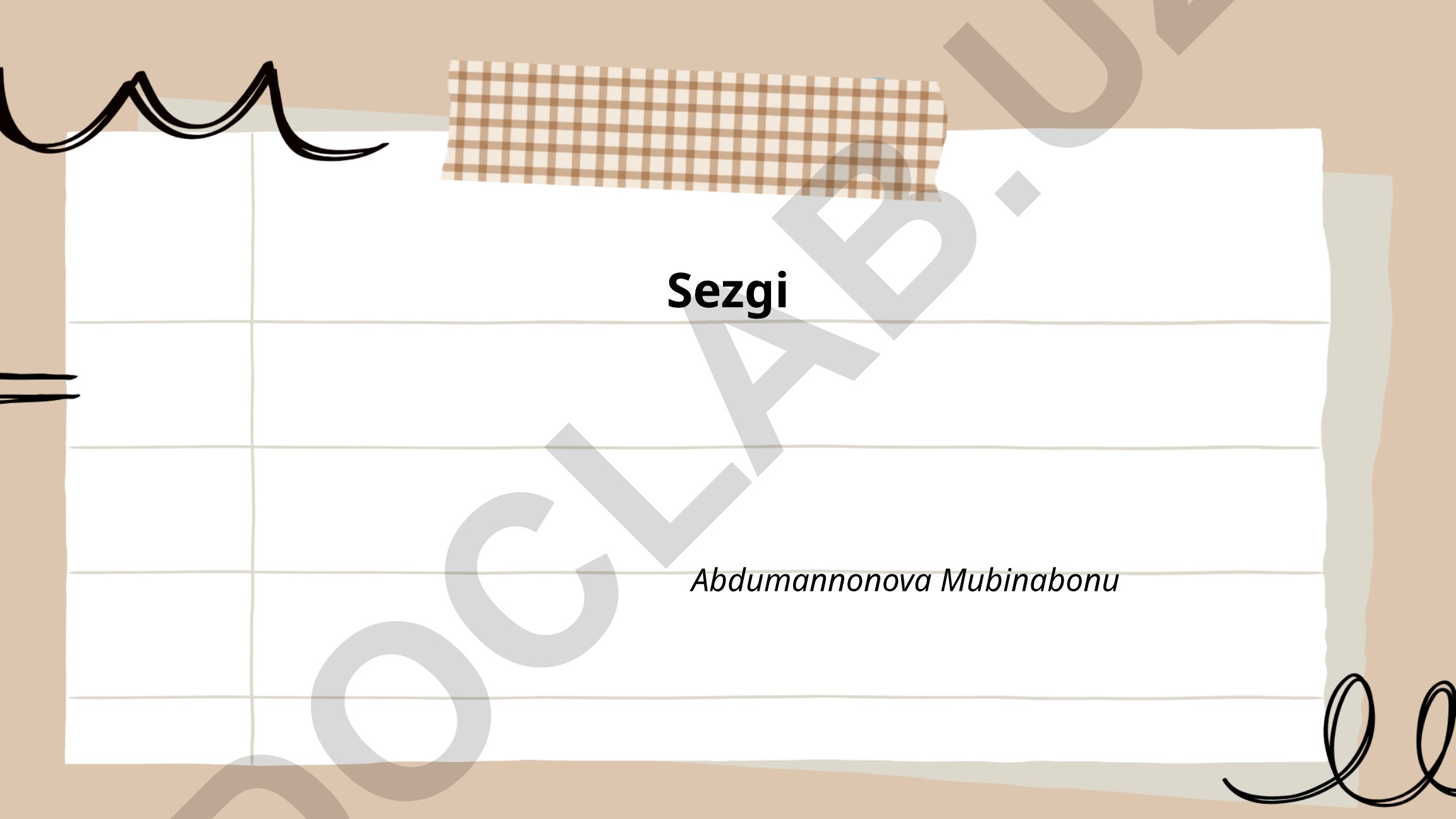 Sezgi va tafakkur: turlari, fiziologiyasi va ahamiyati