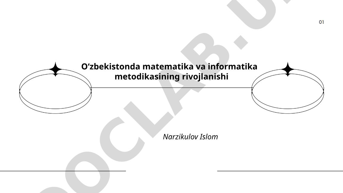O‘zbekistonda matematika va informatika metodikasining rivojlanishi
