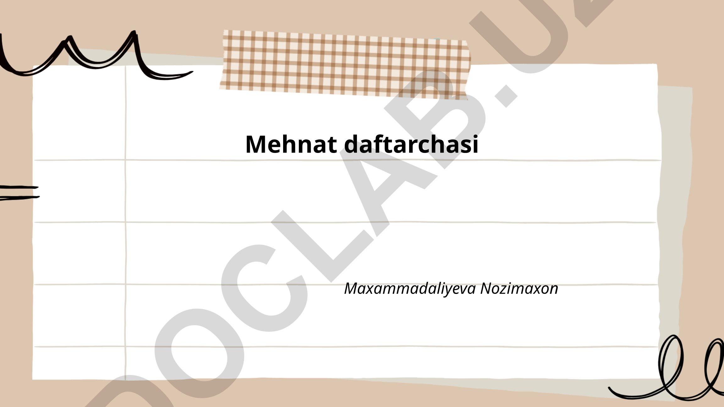 Mehnat daftarchasining maqsadi, vazifalari va yuritish qoidalari