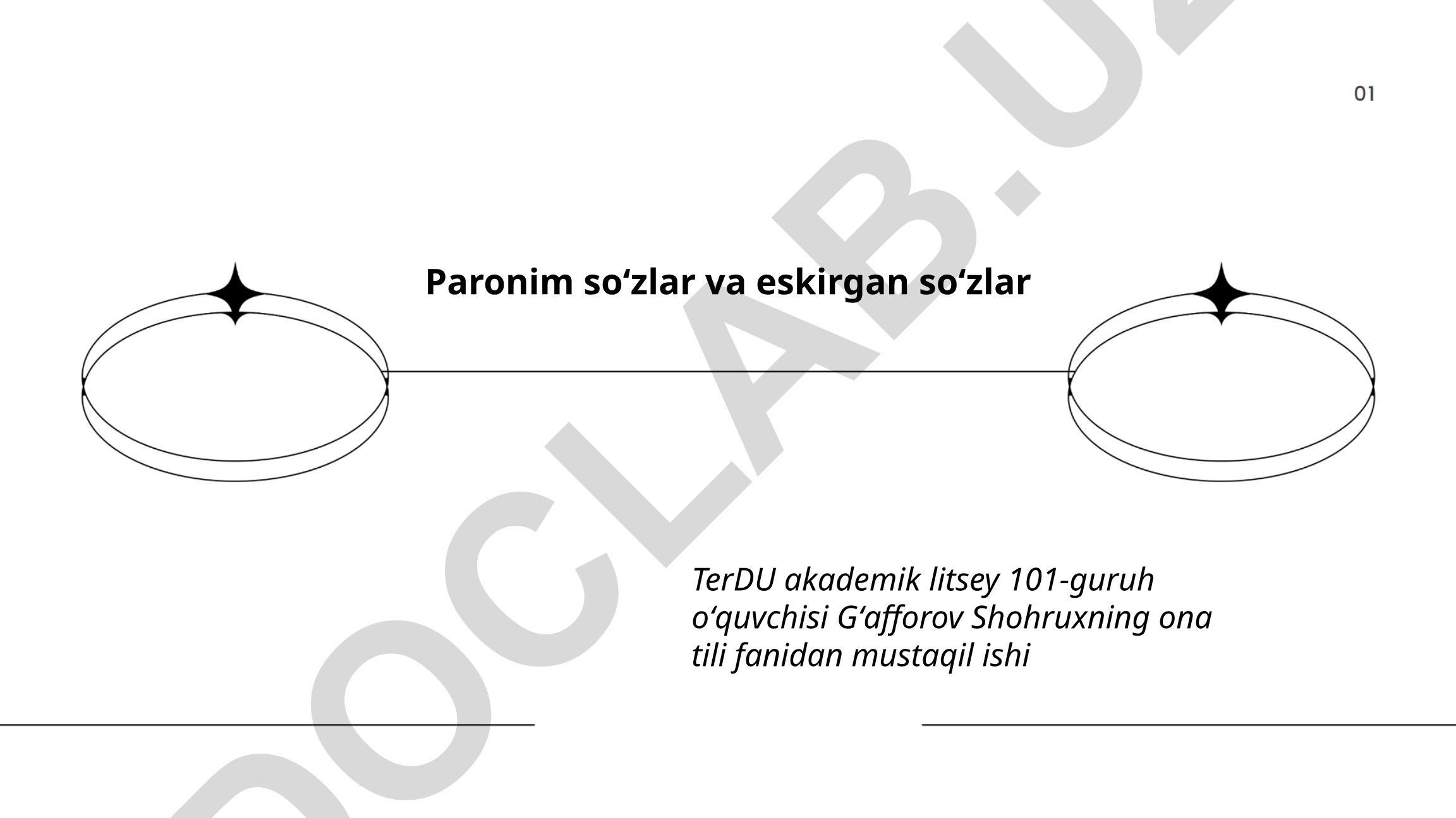Paronim soʻzlar va eskirgan soʻzlar