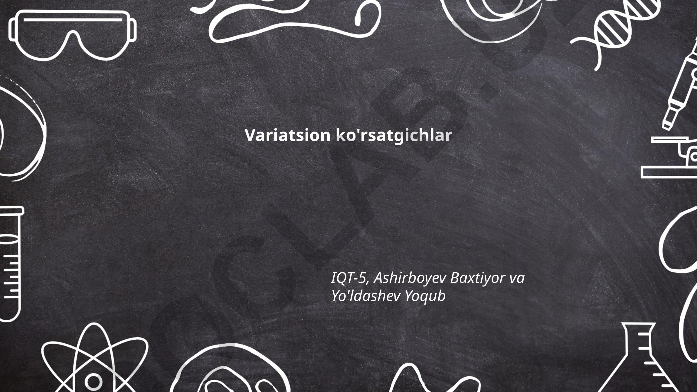 Variatsion ko'rsatgichlar: o'rtacha qiymat, median va mod