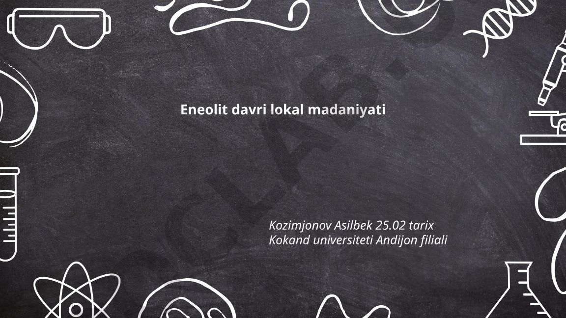 Eneolit davri lokal madaniyati