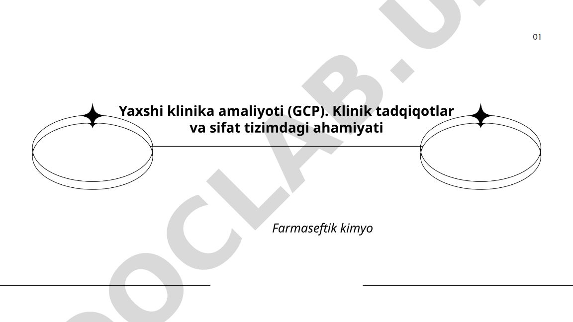 Yaxshi klinika amaliyoti (GCP) asoslari va klinik tadqiqotlar