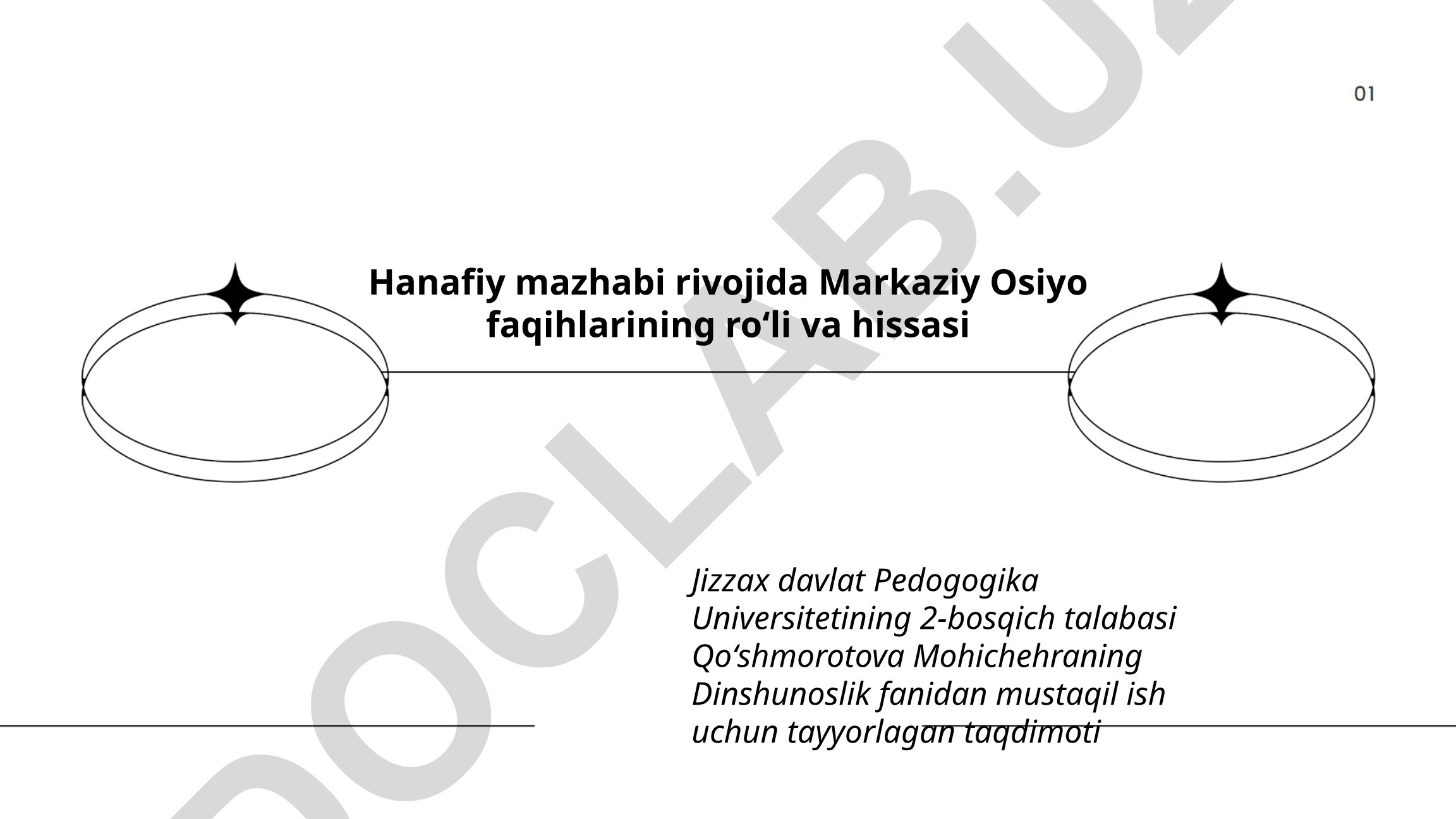 Hanafiy mazhabi rivojida Markaziy Osiyo faqihlarining roʻli va hissasi