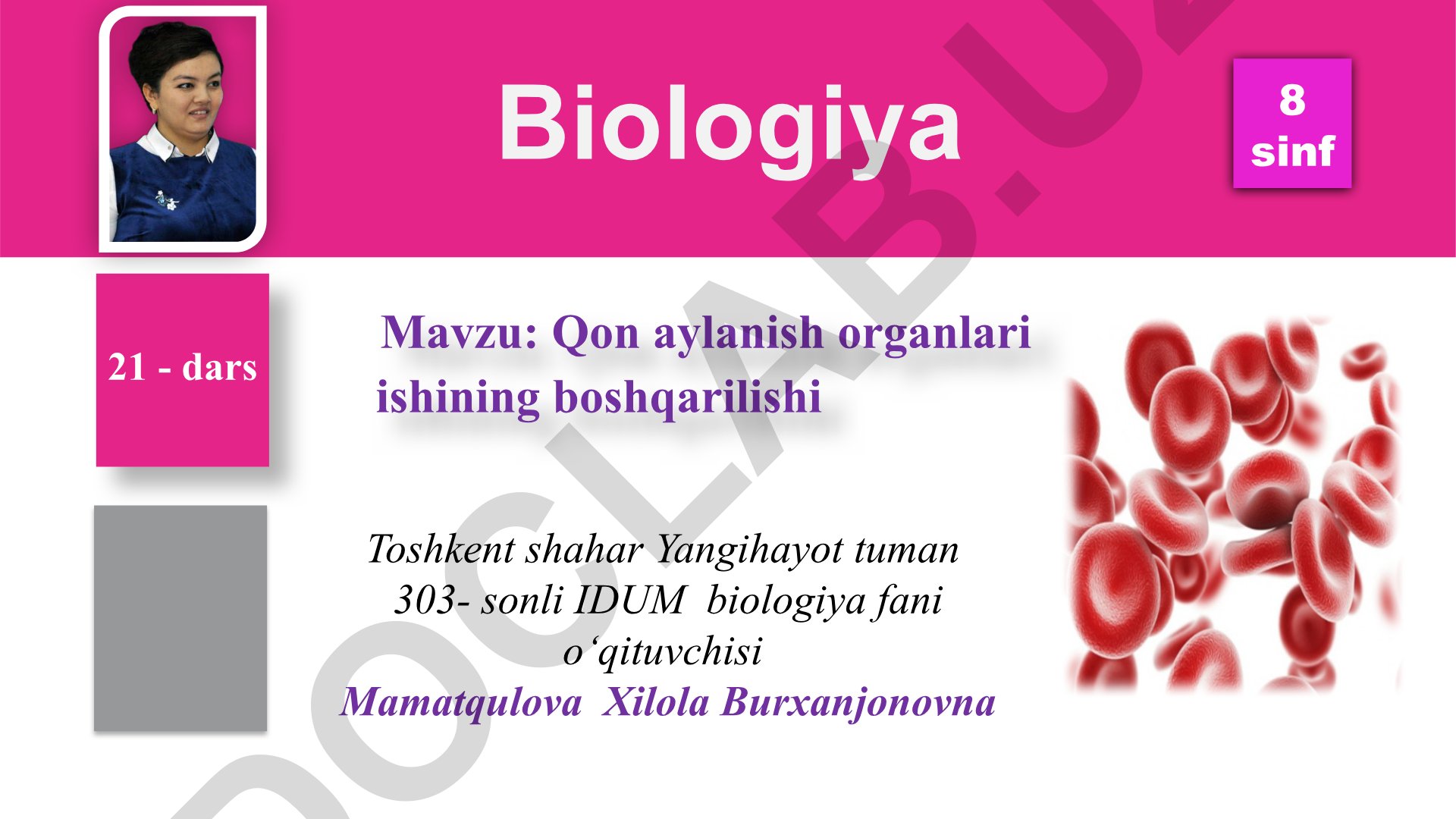 Qon aylanish organlari ishining boshqarilishi