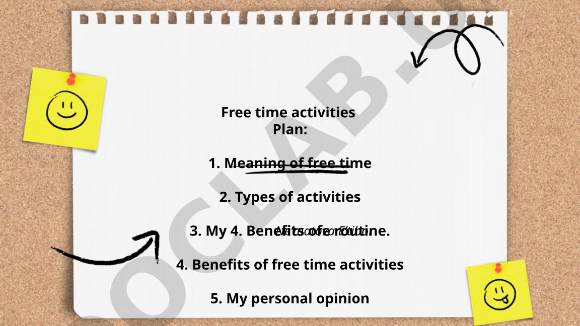 Free time activities and their benefits