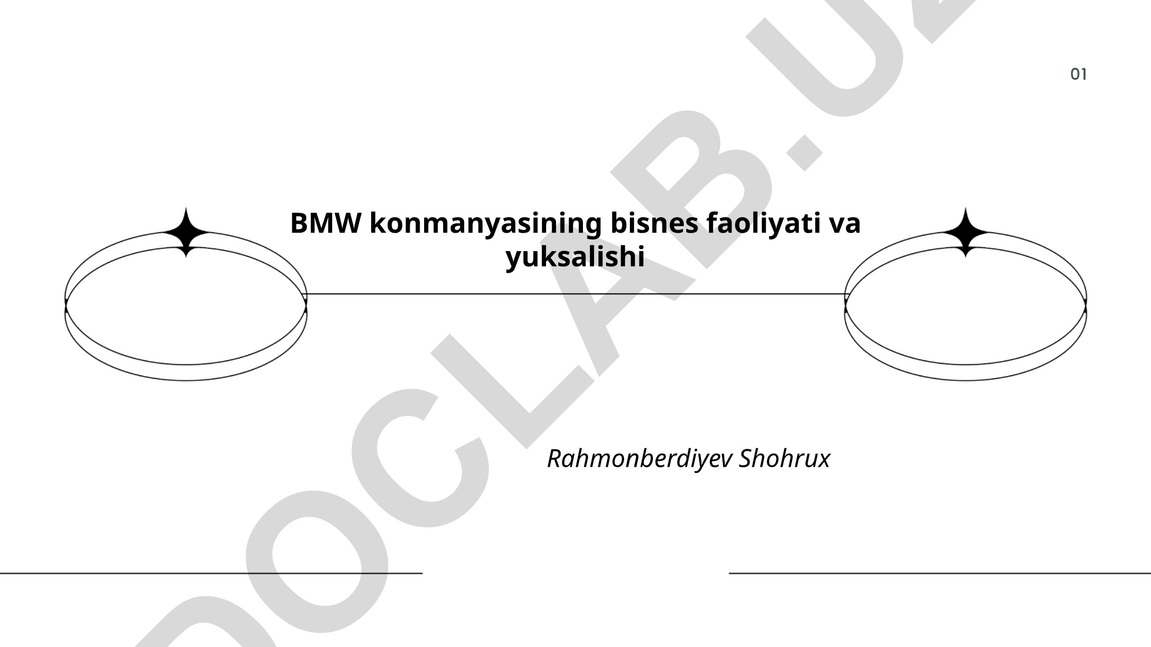 BMW kompaniyasining biznes faoliyati va yuksalishi