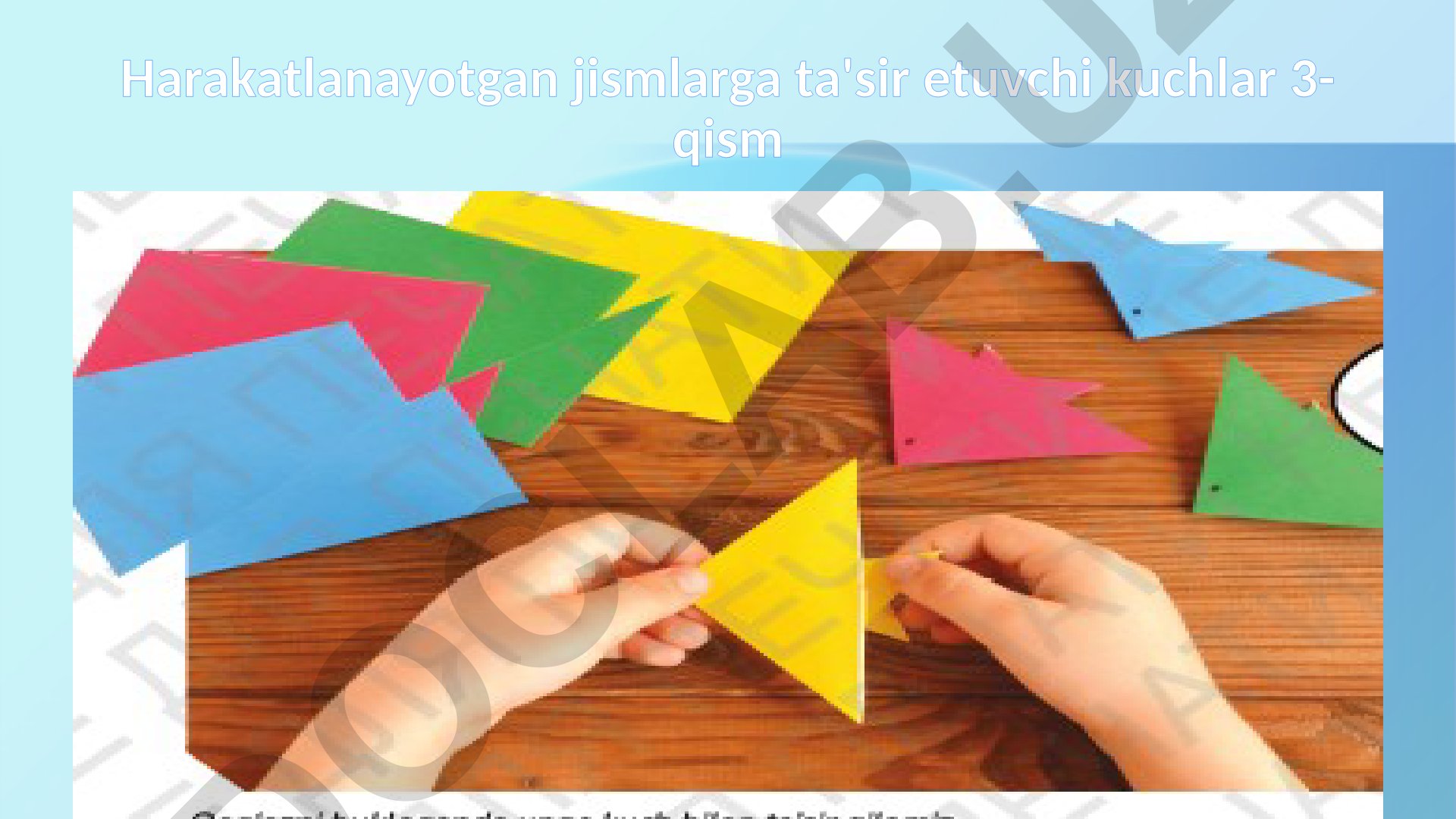 Kuchlar ta'sirida jism shaklining o'zgarishi