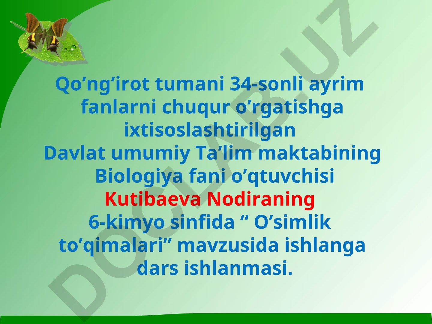 O'simlik to'qimalari