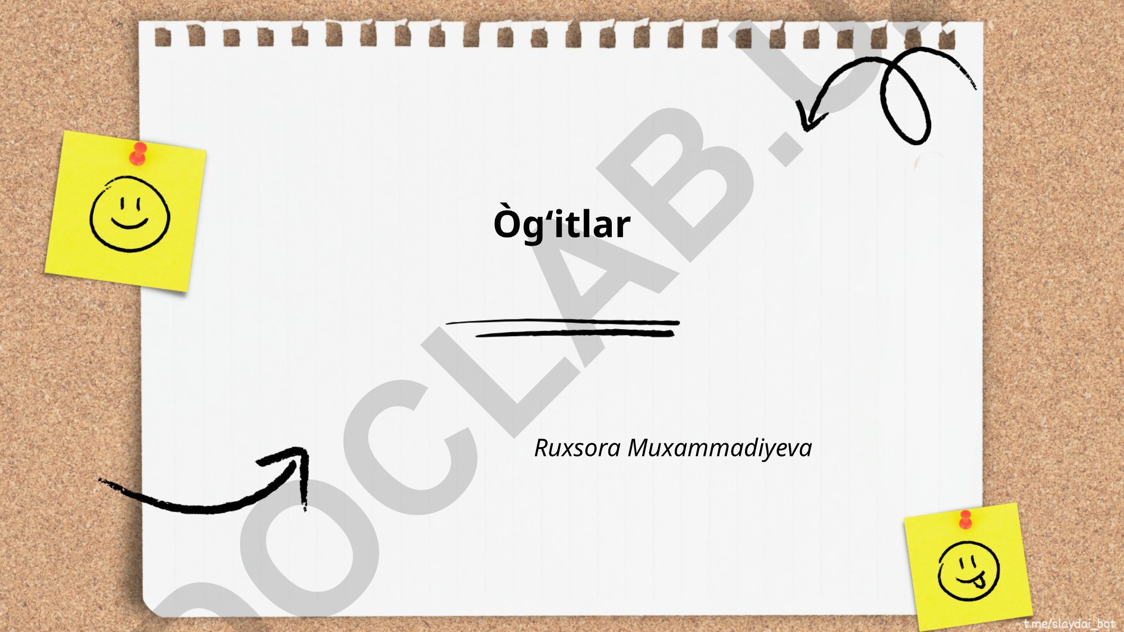 Kimyoviy va organik oʻgʻitlar turlari va ularning qishloq xoʻjaligidagi ahamiyati