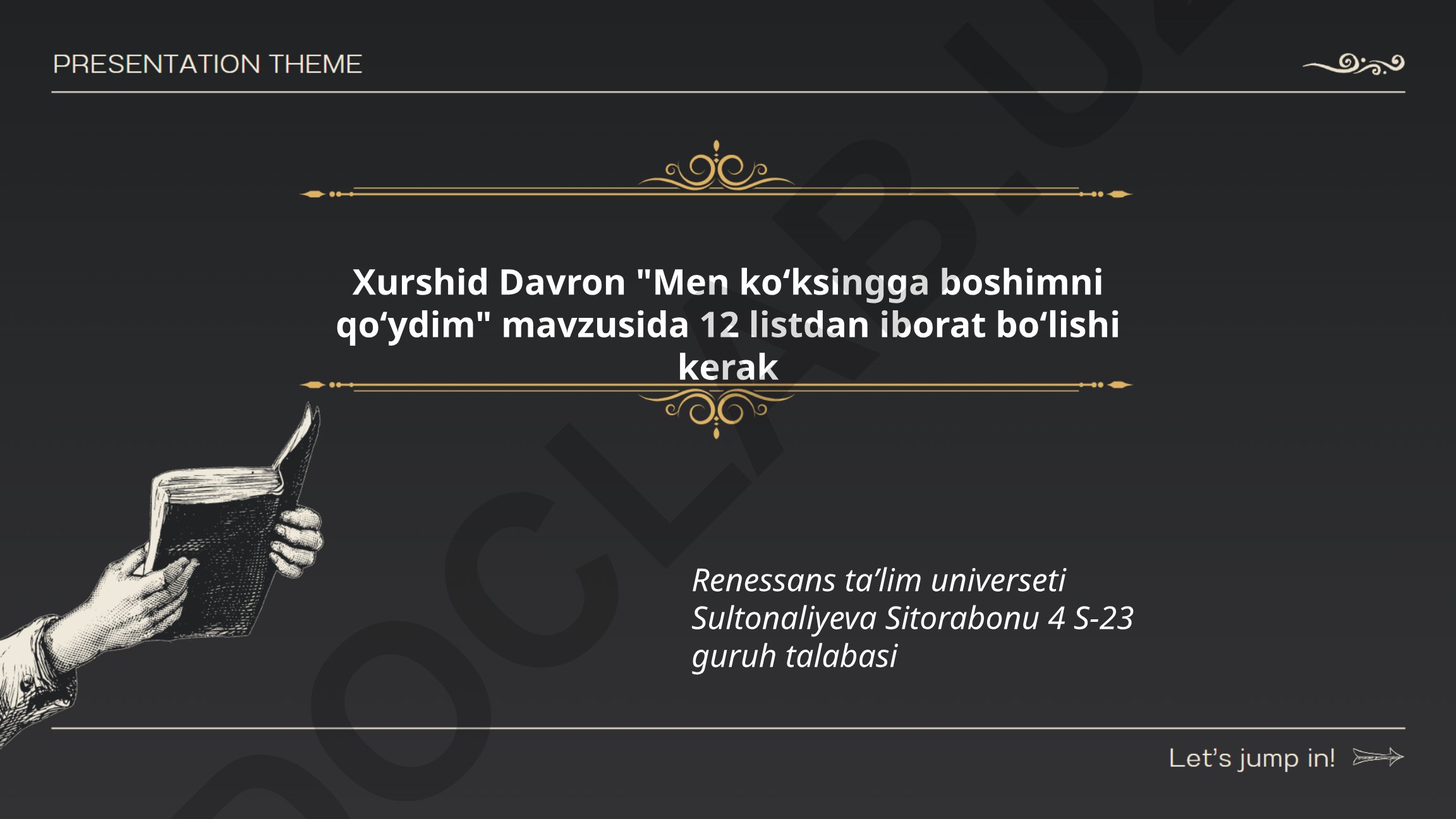 Xurshid Davron ijodi va "Men koʻksingga boshimni qoʻydim" sheʼri