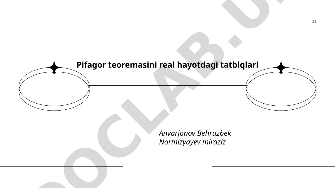 Pifagor teoremasini real hayotdagi tatbiqlari
