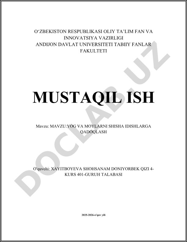 Yog va moylarni shisha idishlarga qadoqlash