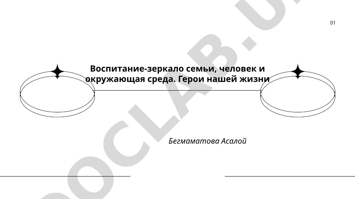 Воспитание-зеркало семьи, человек и окружающая среда