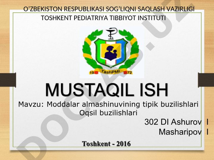 Moddalar almashinuvining tipik buzilishlari Oqsil buzilishlari