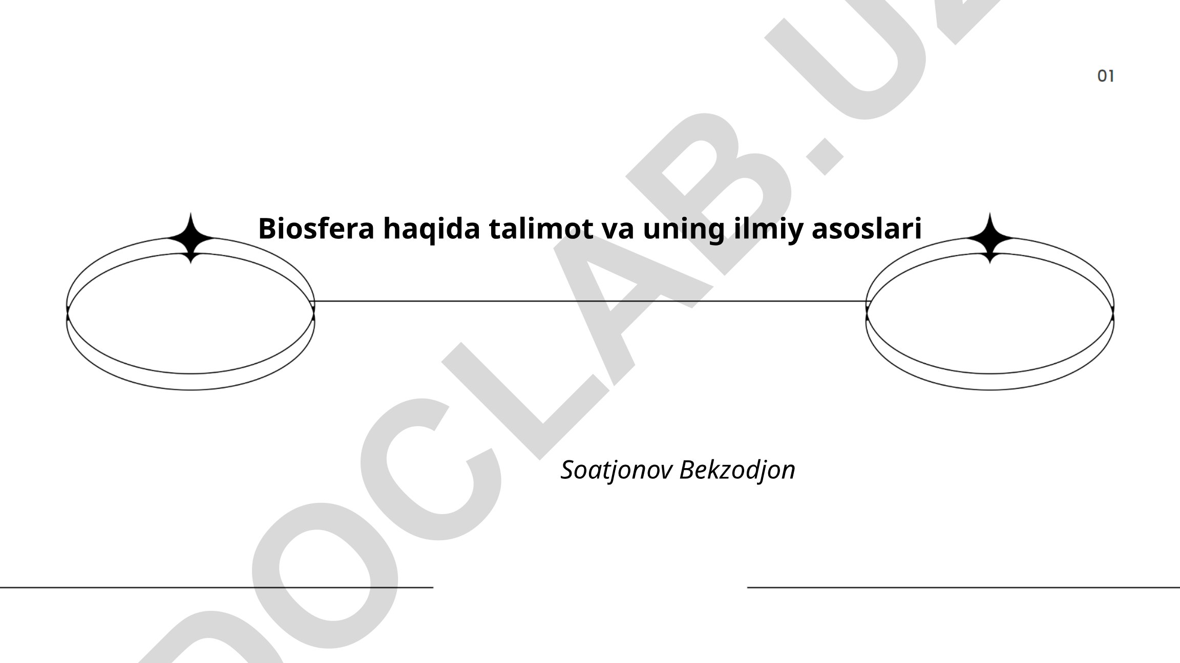 Biosfera haqida ta'limot va uning ilmiy asoslari