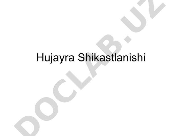 Hujayra shikastlanishi turlari va sabablari