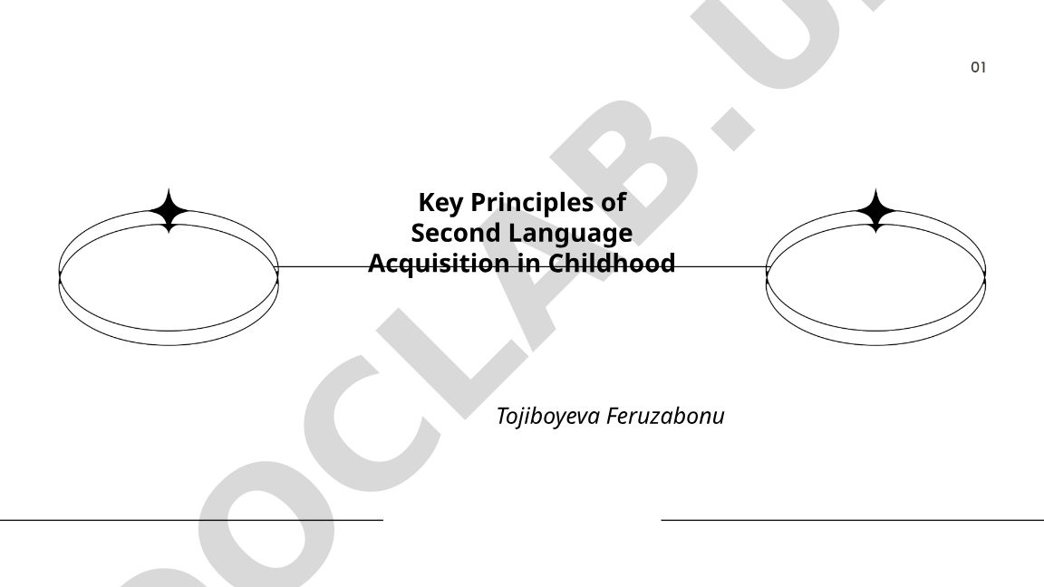 Key Principles of Second Language Acquisition in Childhood