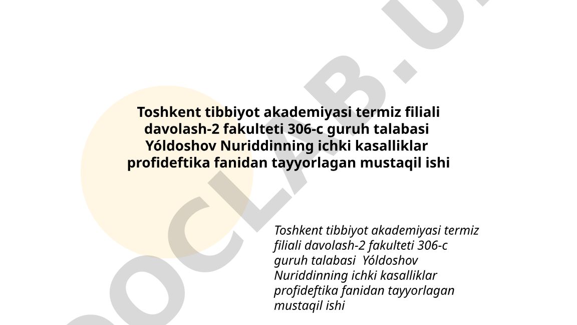 Surunkali yurak yetishmovchiligi va arterial gipertenziya profideftikasi