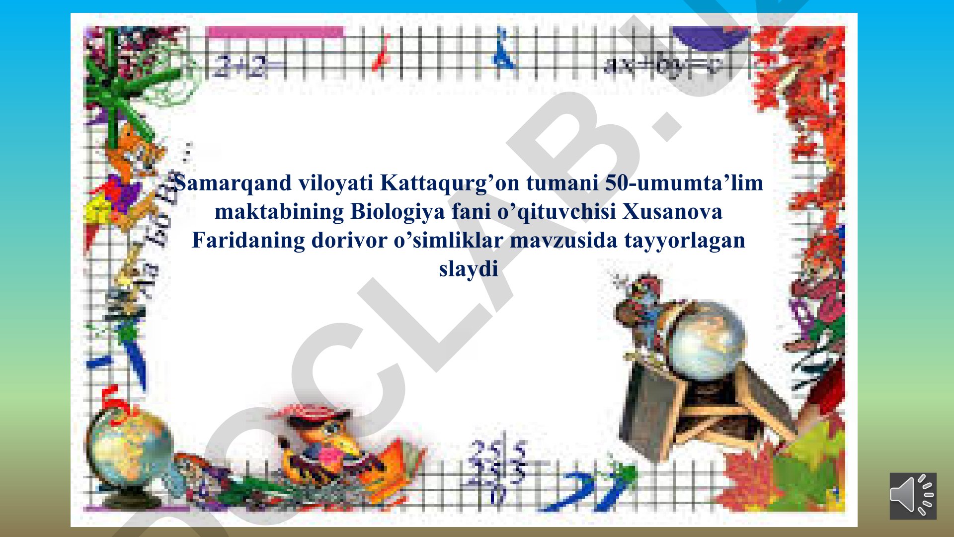 Dorivor o'simliklar