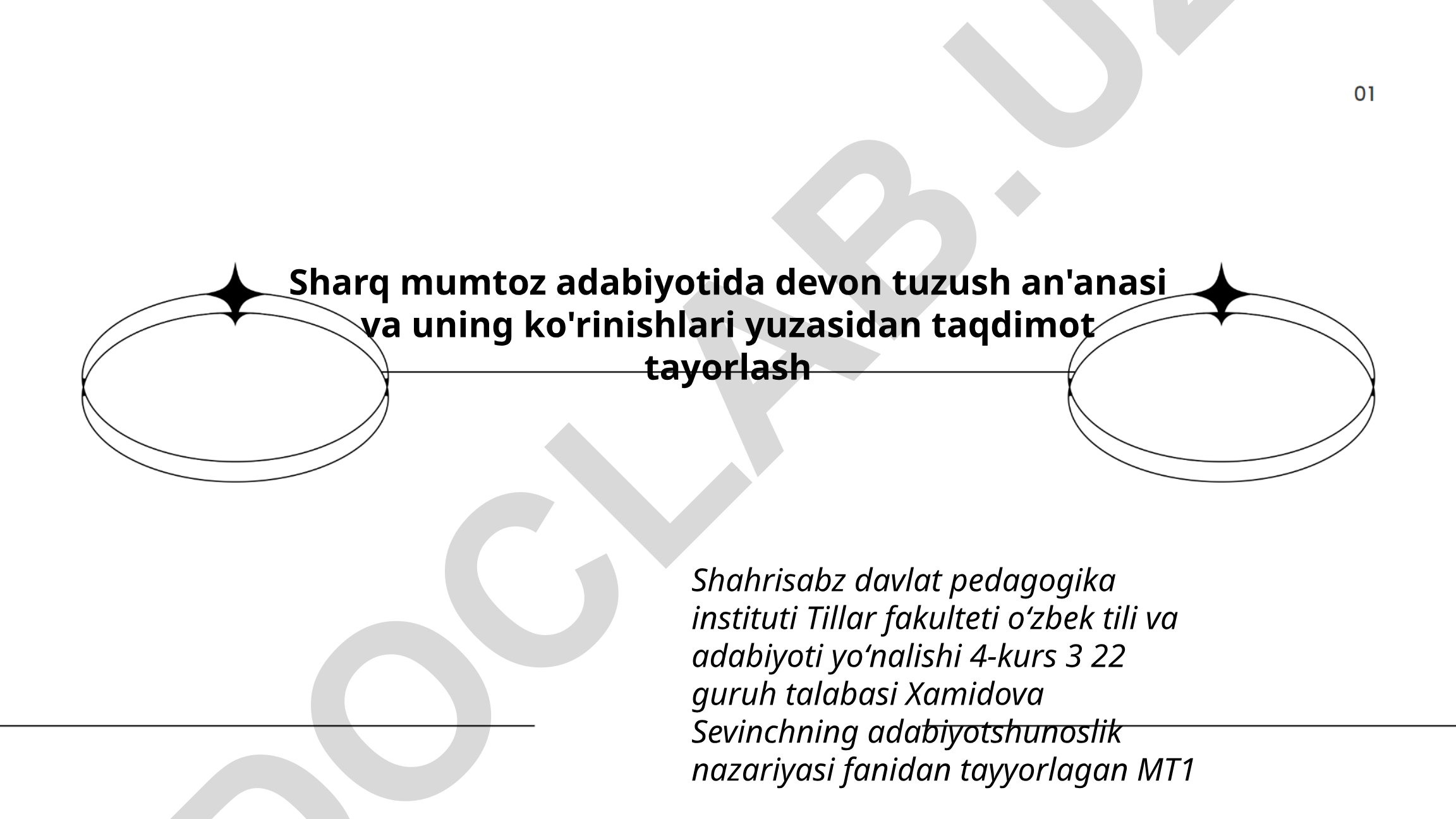 Sharq mumtoz adabiyotida devon tuzush an'anasi va uning ko'rinishlari