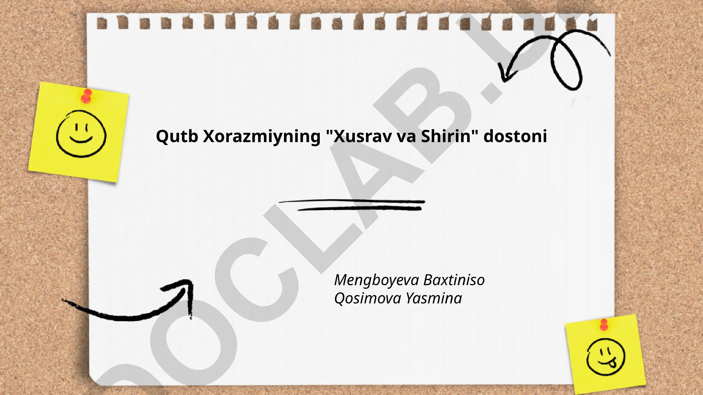 Qutb Xorazmiyning "Xusrav va Shirin" dostoni