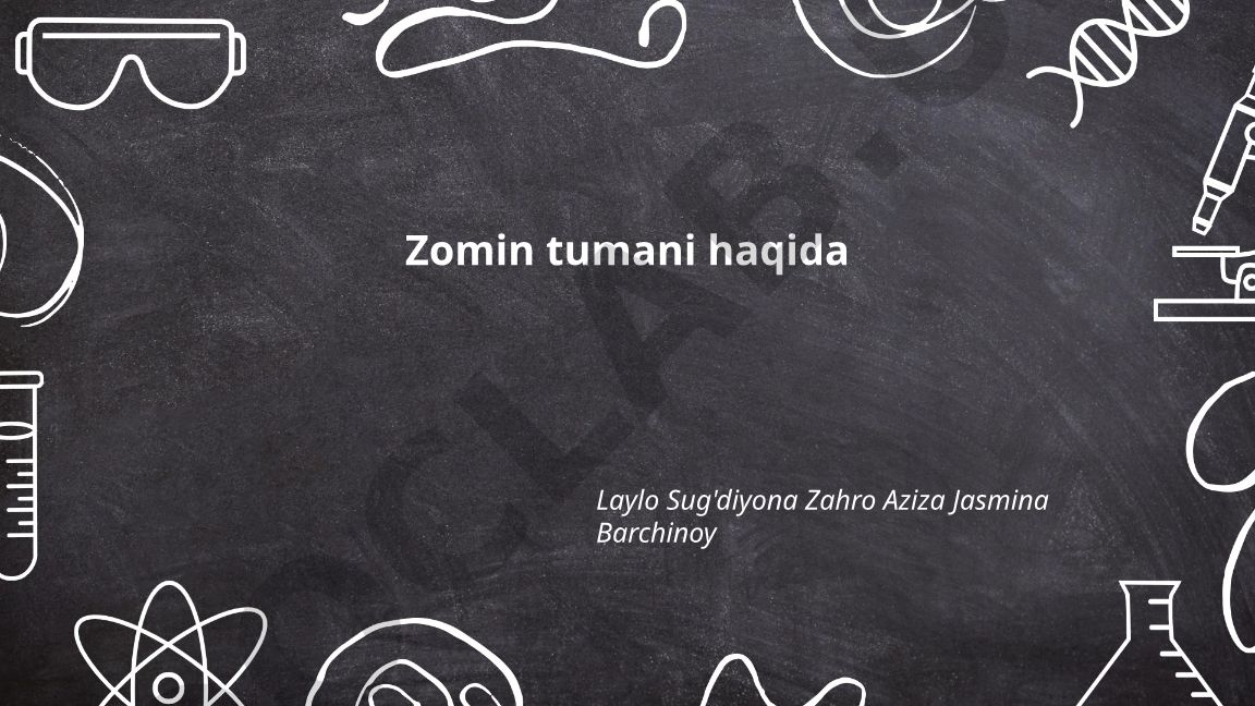 Zomin tumanining geografiyasi, tarixi va ma'muriy tuzilishi