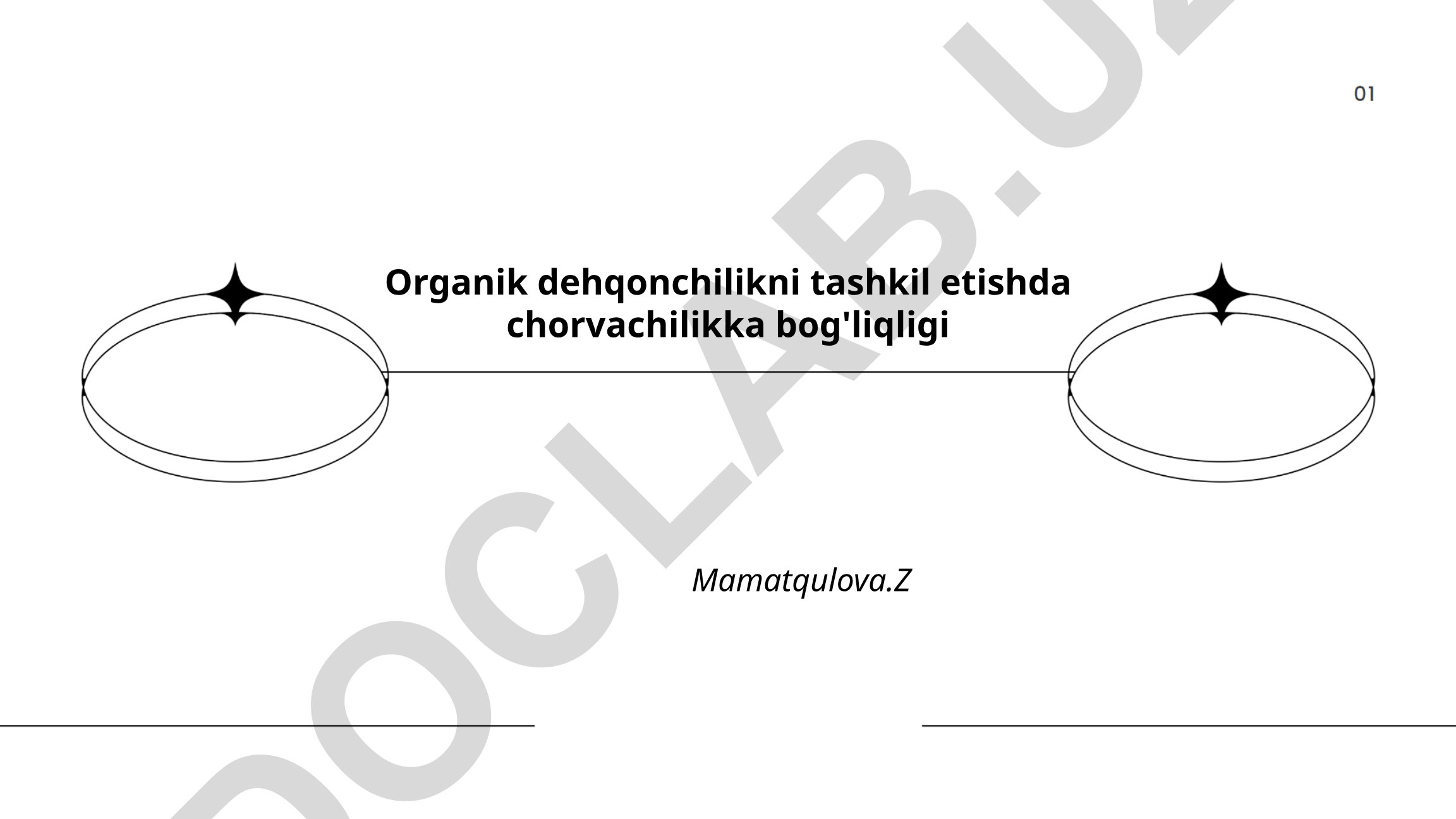 Organik dehqonchilikni tashkil etishda chorvachilikka bog'liqligi