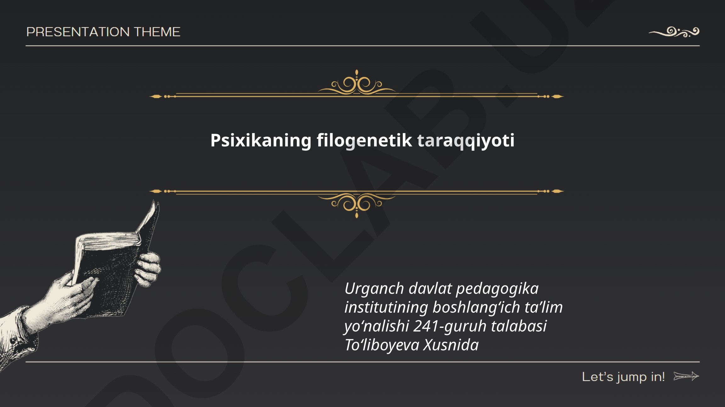 Psixikaning filogenetik taraqqiyoti