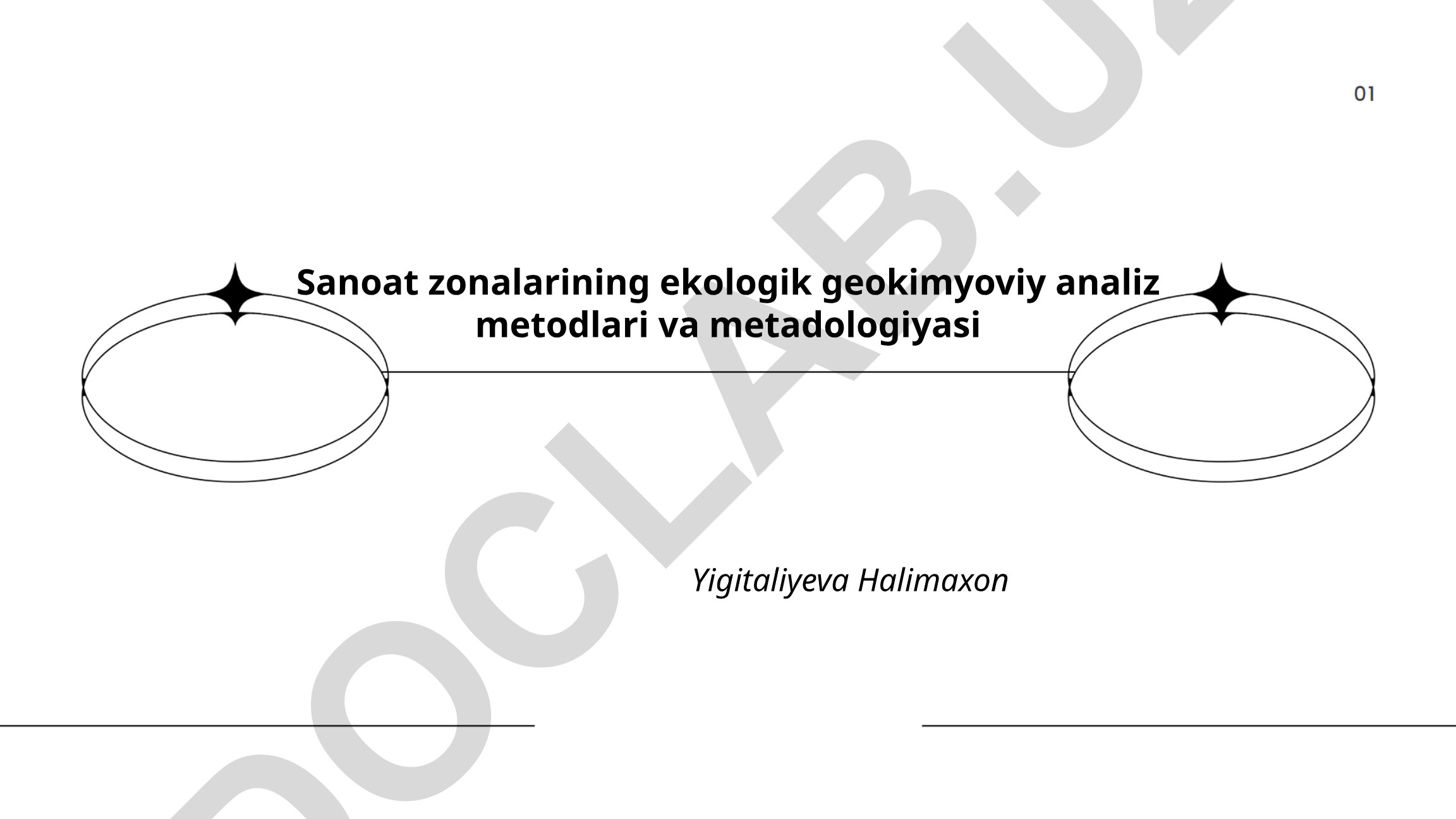 Sanoat zonalarining ekologik geokimyoviy analiz metodlari va metodologiyasi