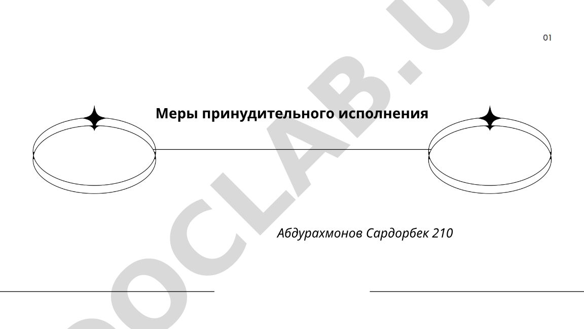 Меры принудительного исполнения
