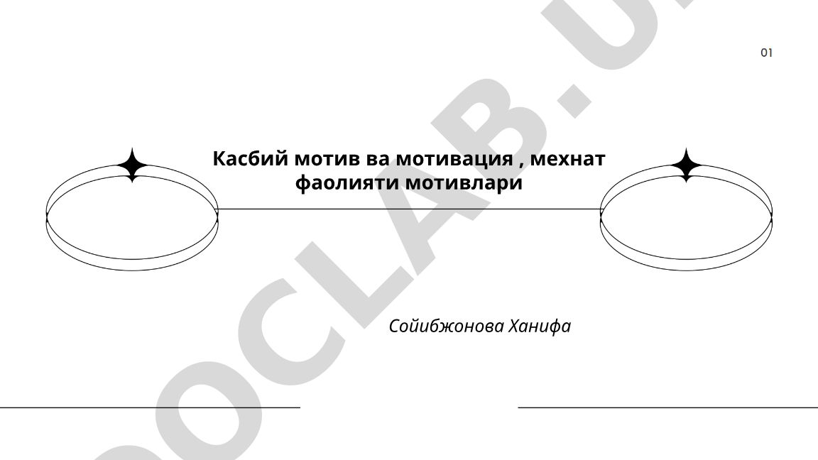Касбий мотив ва мотивация, мехнат фаолияти мотивлари