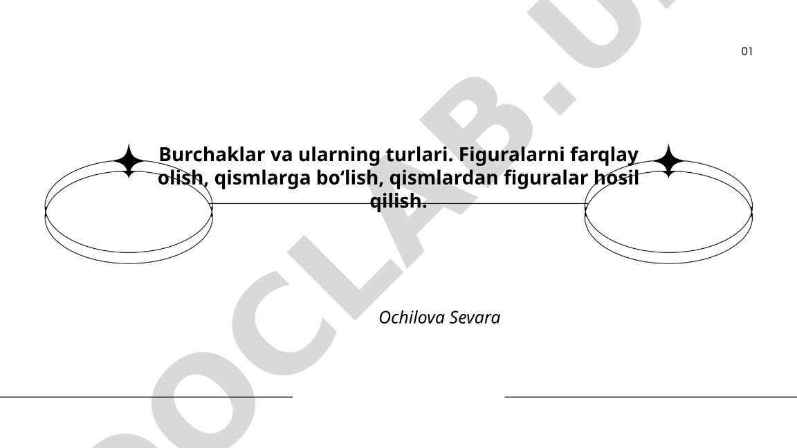 Burchaklar va ularning turlari