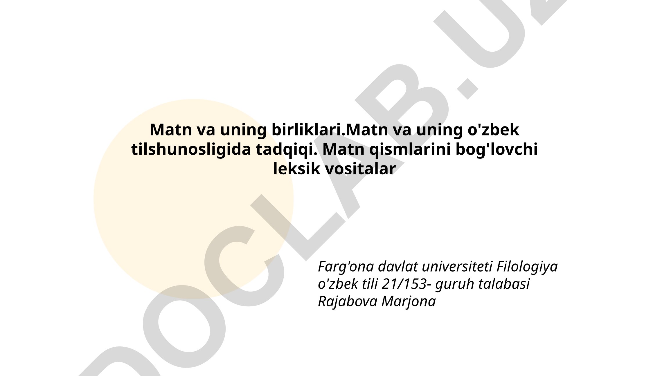 Matn va uning birliklari, o'zbek tilshunosligida tadqiqi