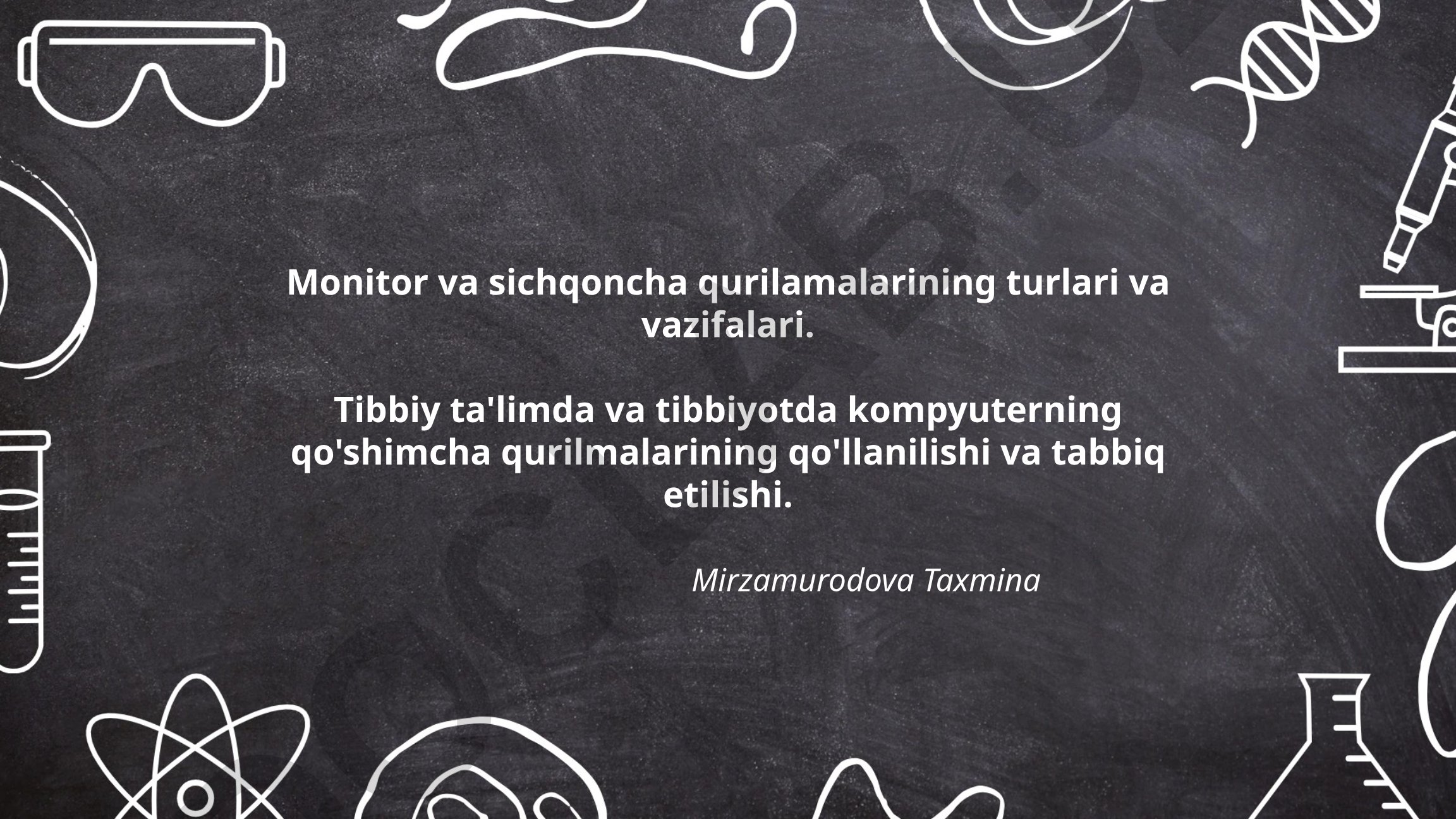 Monitor va sichqoncha qurilamalarining turlari va vazifalari