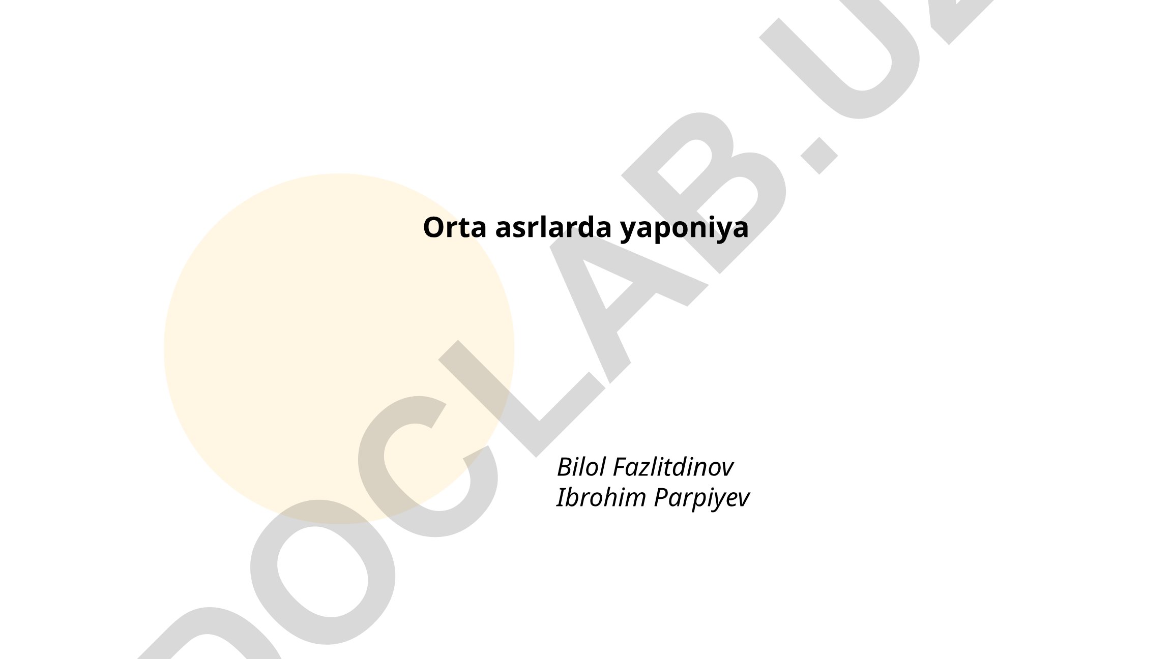 Orta asrlarda Yaponiya tarixi va madaniyati
