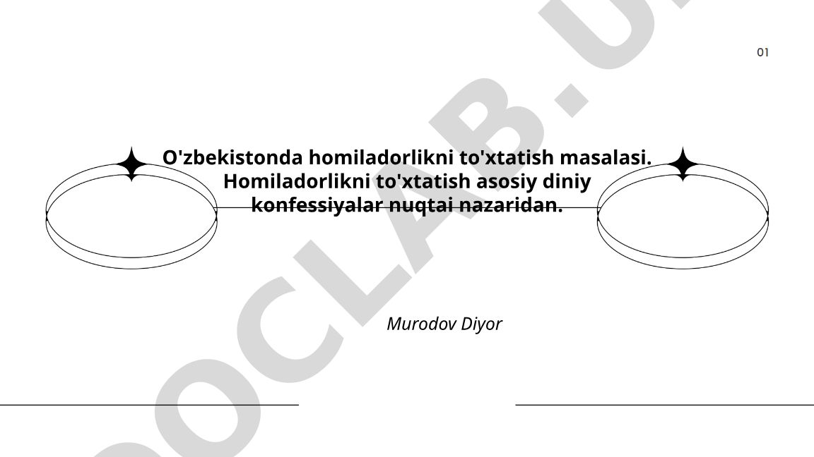 O'zbekistonda homiladorlikni to'xtatish masalasi