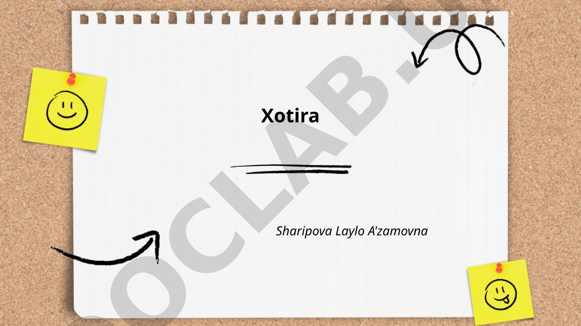 Xotira turlari va ularning xususiyatlari