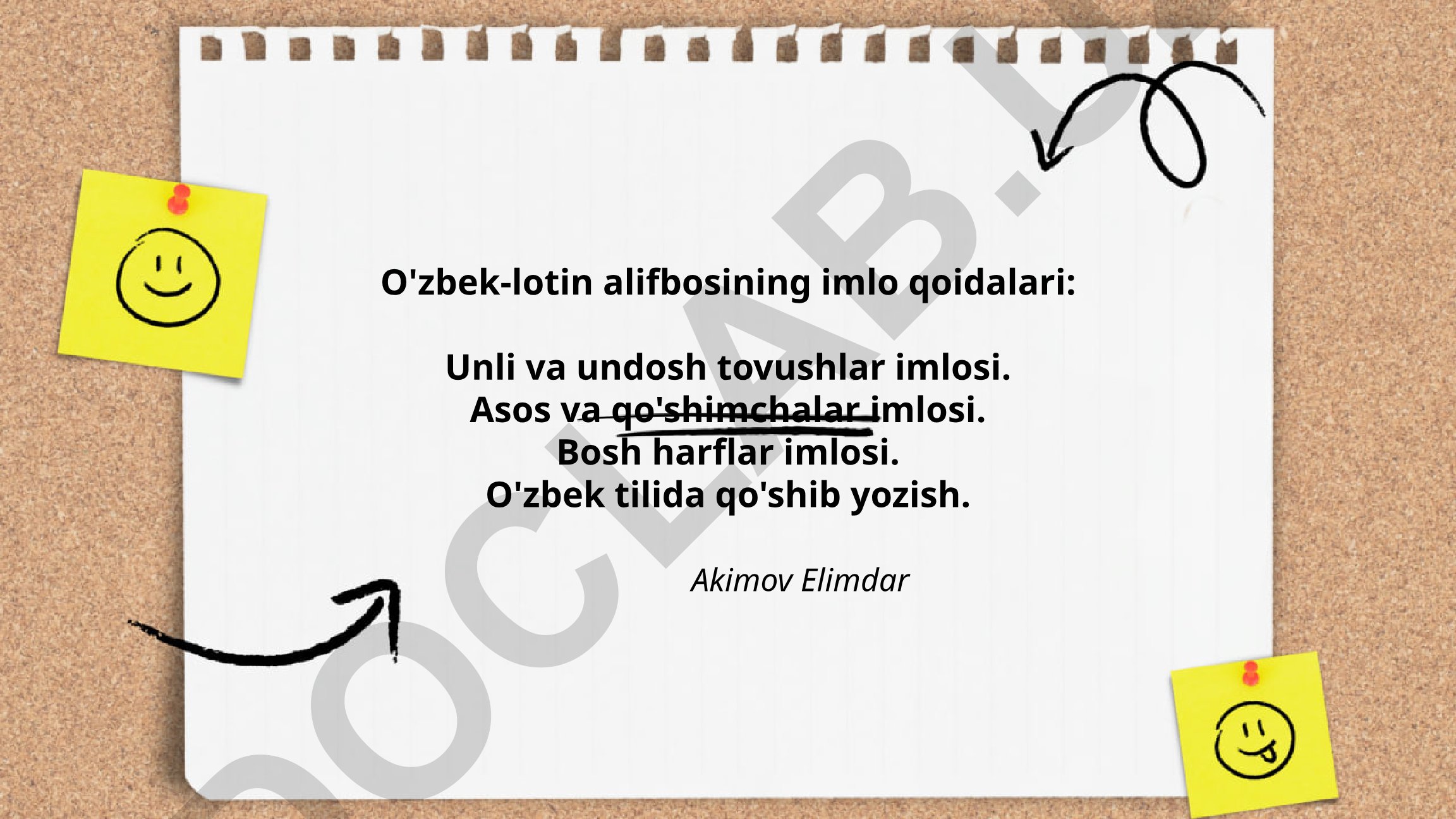 O'zbek-lotin alifbosining imlo qoidalari