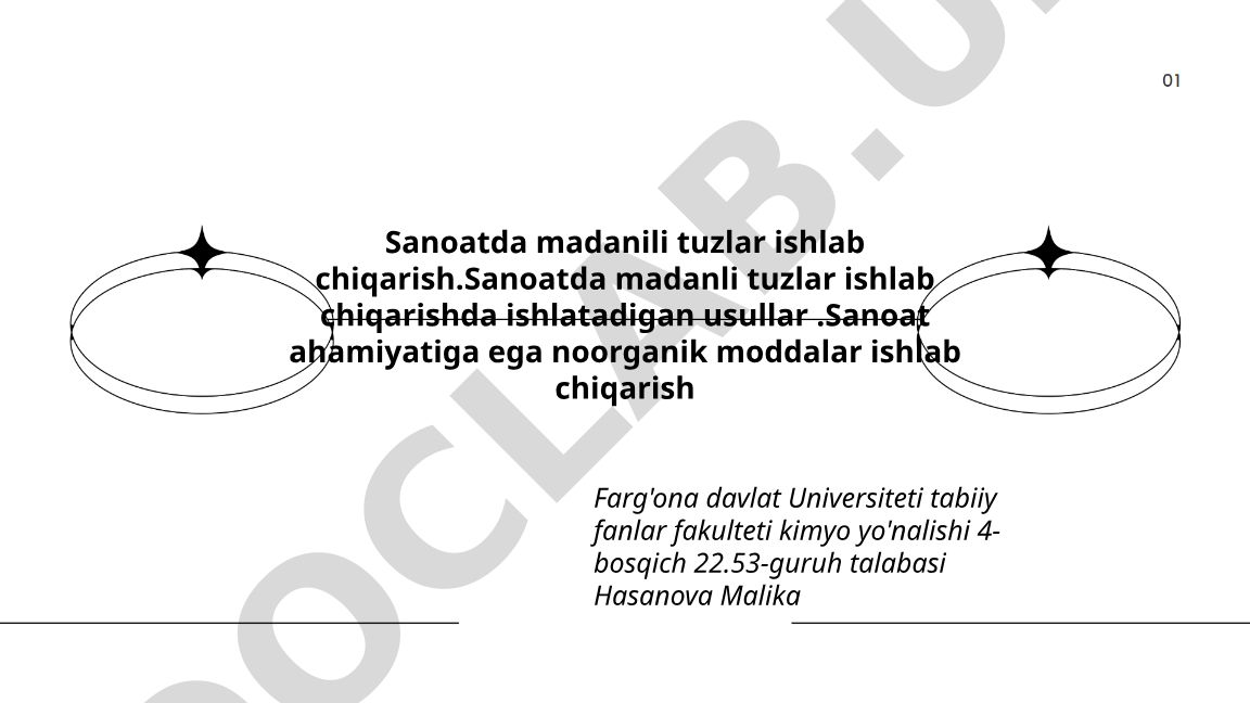 Sanoatda mis, temir va sink madanili tuzlar ishlab chiqarish usullari