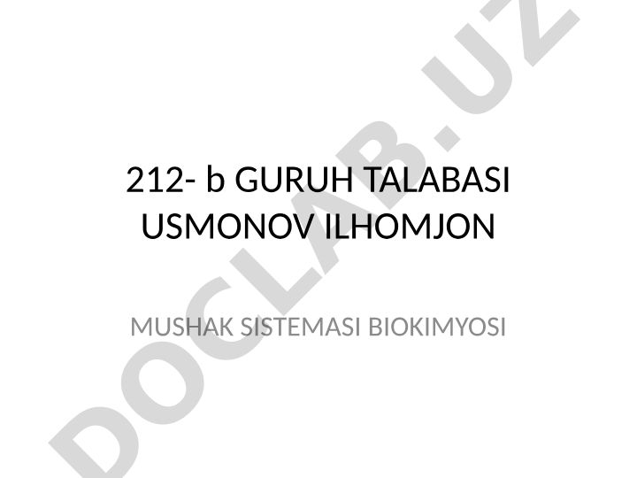 Mushak sistemasi biokimyosi: tuzilishi, qisqarish mexanizmi va oqsillari