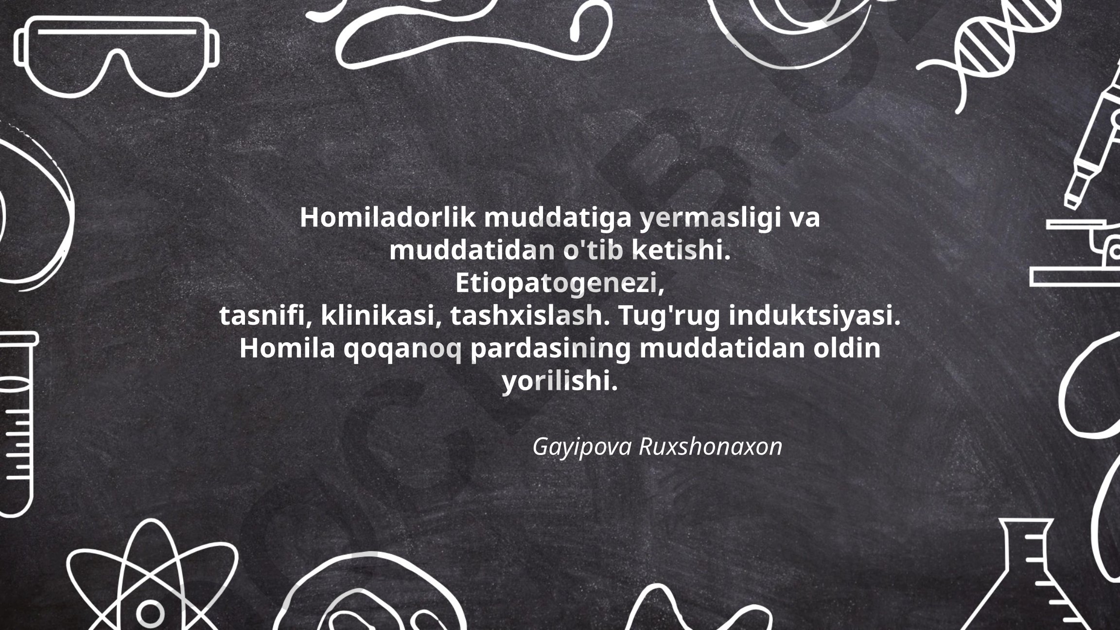 Homiladorlik muddatiga yetmaslik va muddatdan o'tib ketishi