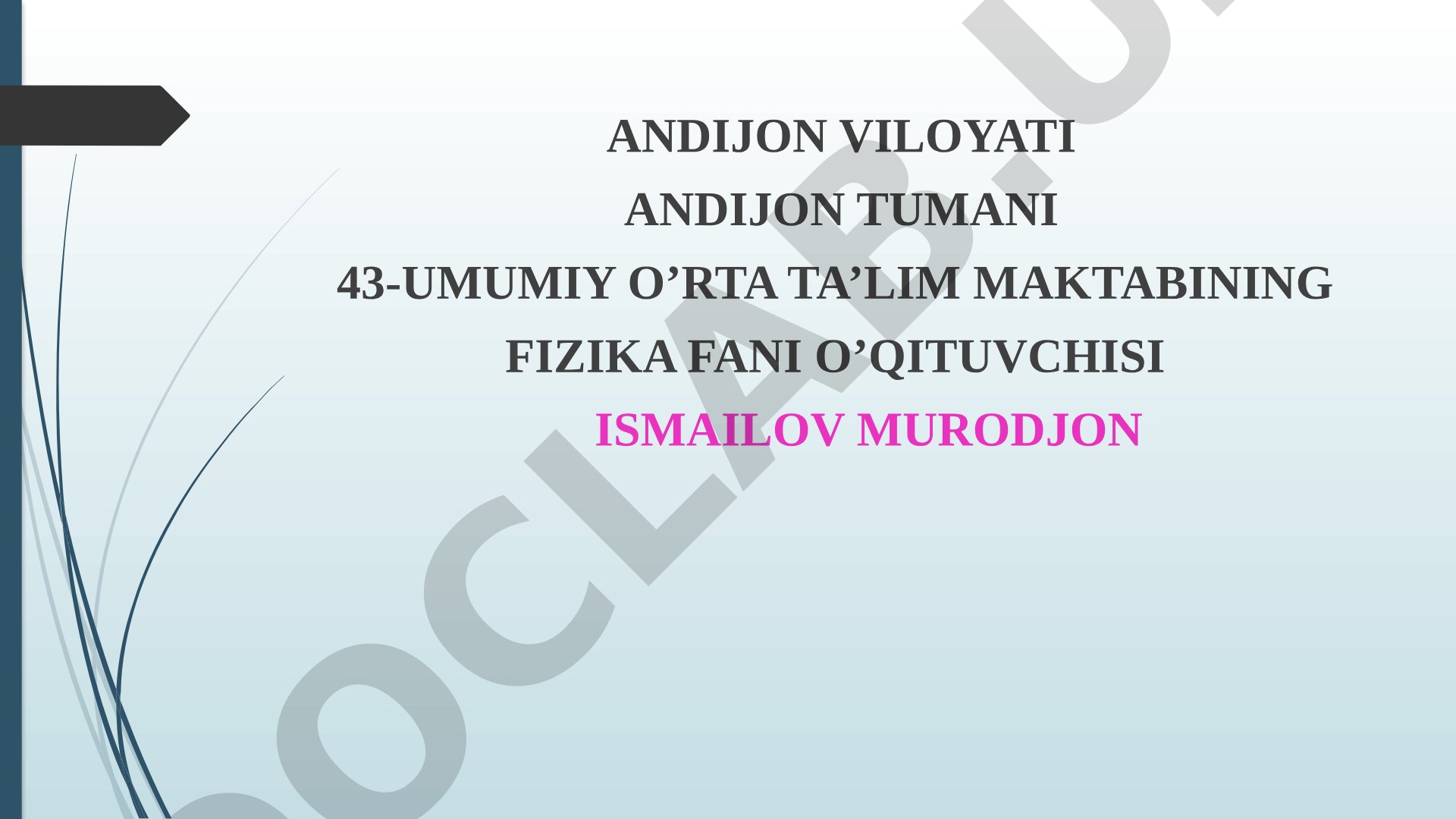 Elektromagnit tebranishlarning tarqalishi. Elektromagnit to‘lqin tezligi.