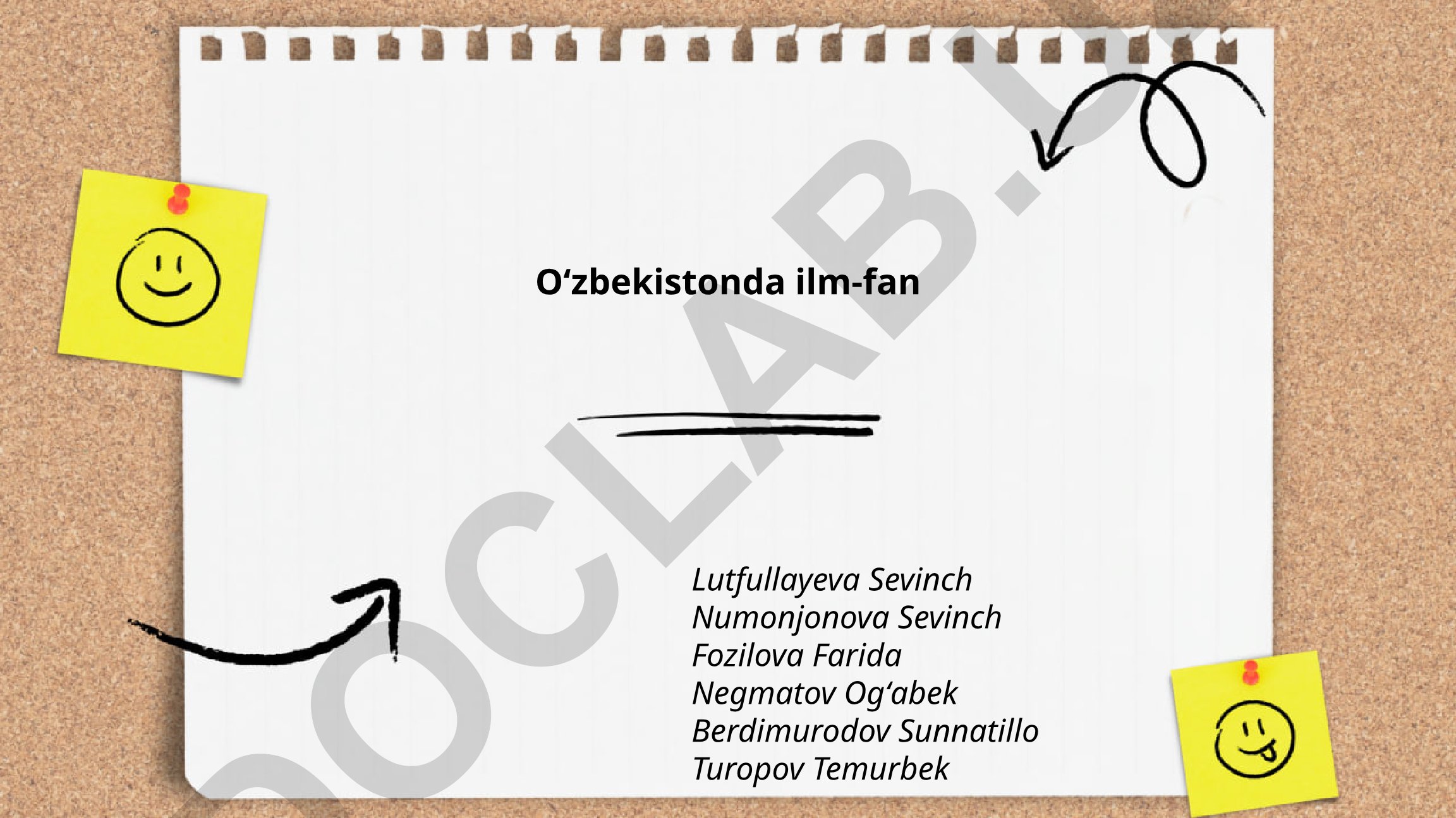 Oʻzbekistonda ilm-fanning tarixi va rivojlanishi
