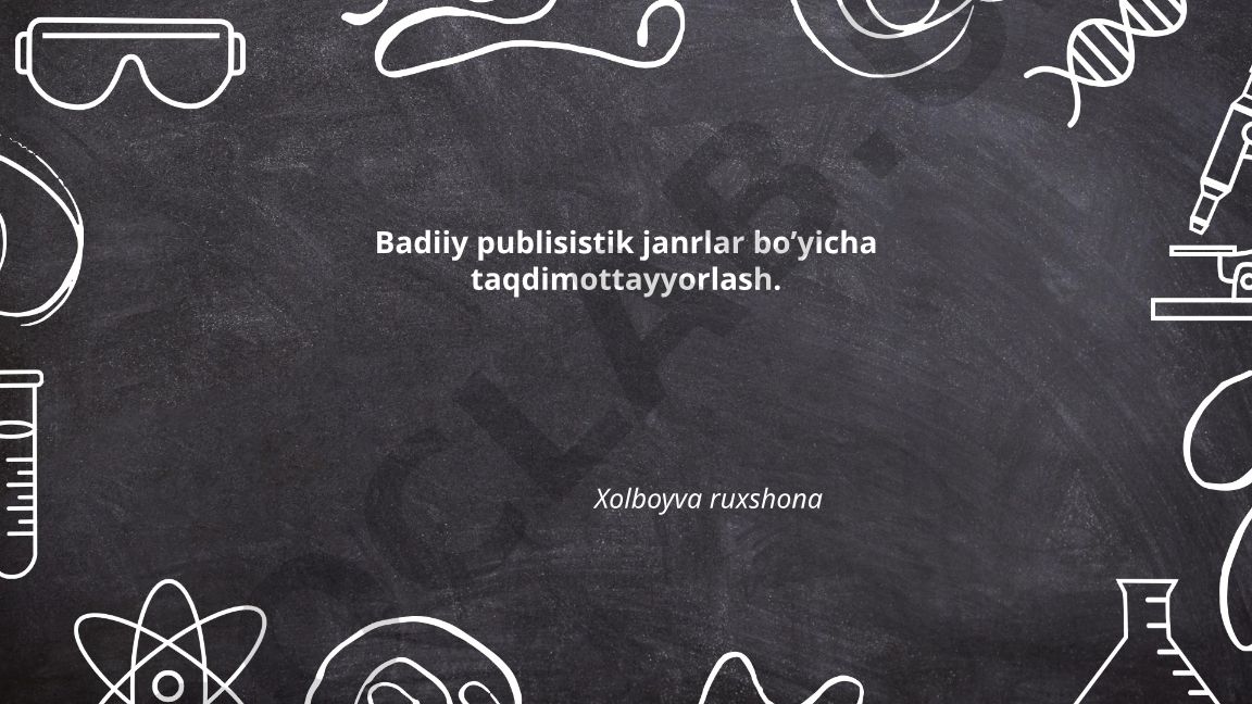 Badiiy publisistika: taʼrif, janrlar tasnifi va Oʻzbek adabiyotidagi rivojlanishi