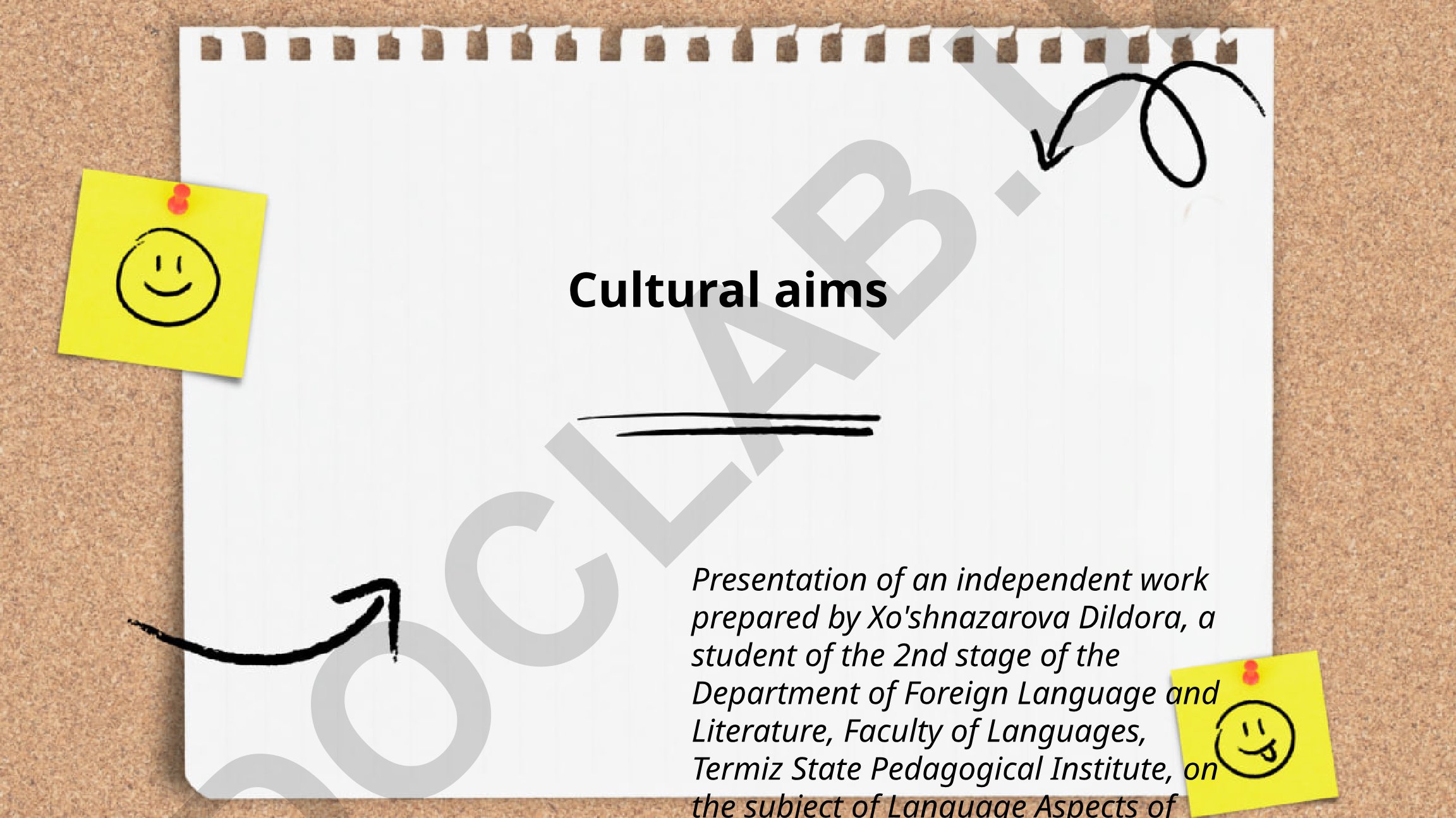 Language Aspects of Teaching Practice