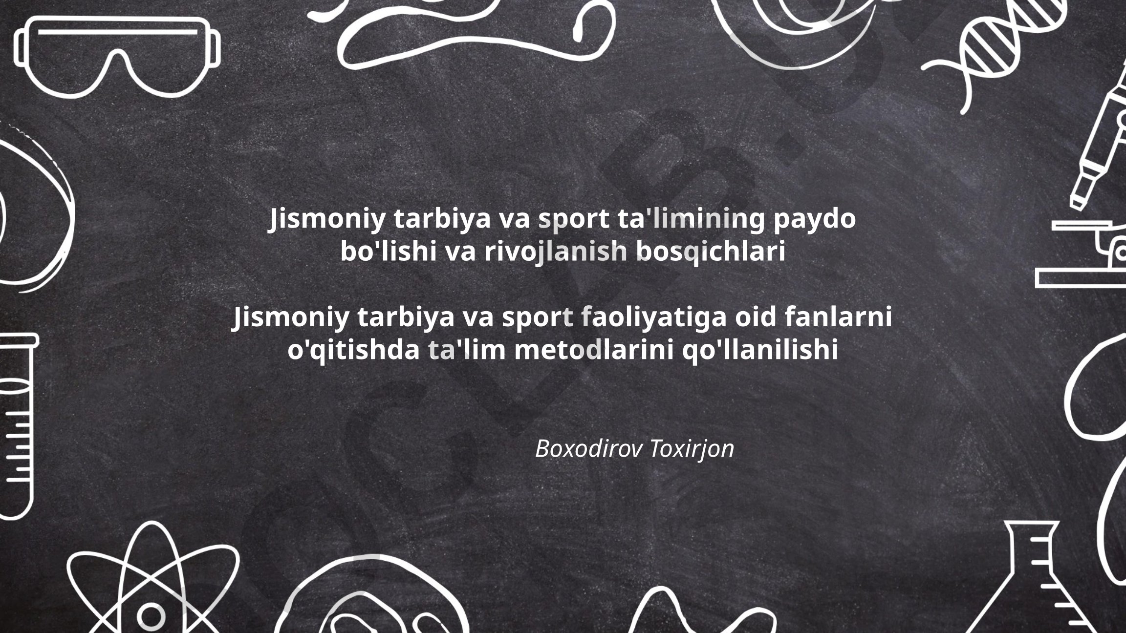 Jismoniy tarbiya va sport ta'limining paydo bo'lishi va rivojlanish bosqichlari