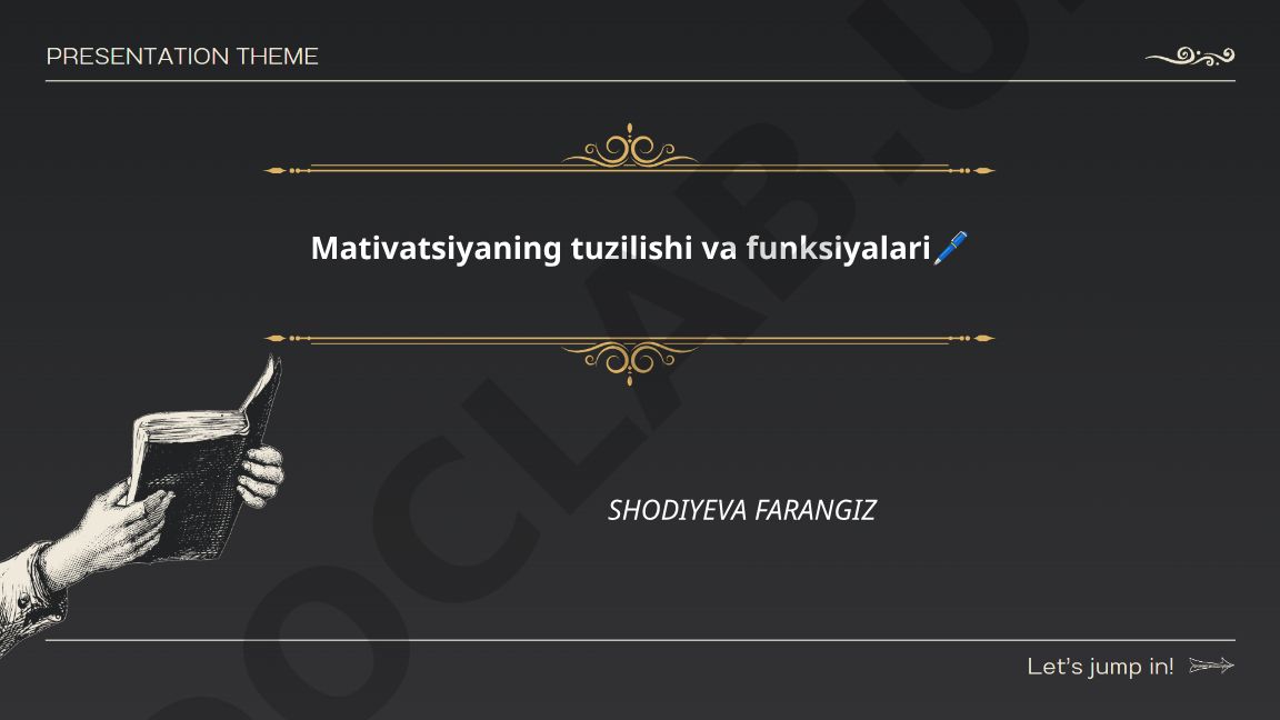 Motivatsiyaning tuzilishi va funksiyalari